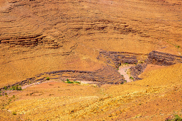 A beautiful mountain landscape, a geological wonder . Atlas Mountains, Morocco.