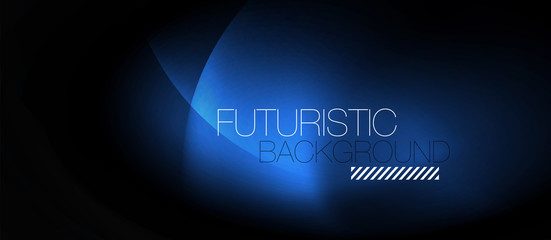 Shiny neon circles abstract background