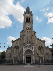 Fototapeta na wymiar Santa Rita da Cascia church in Turin