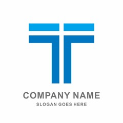 Obraz premium Monogram Letter T Business Company Vector Logo Design