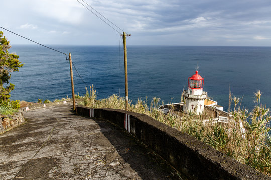 old lighthouse on the shore