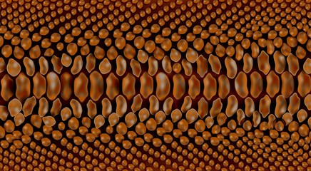 Vector snake brown reptile skin texture background