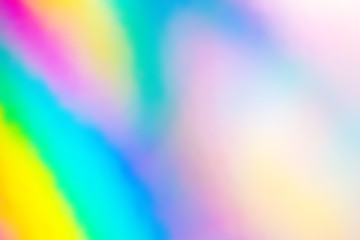 Blurry abstract iridescent holographic foil background.