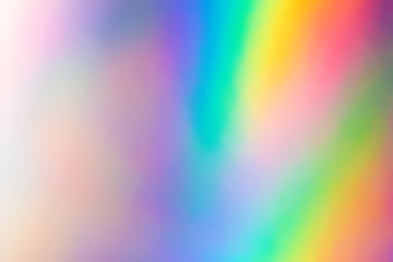 Blurry abstract iridescent holographic foil background. - obrazy, fototapety, plakaty