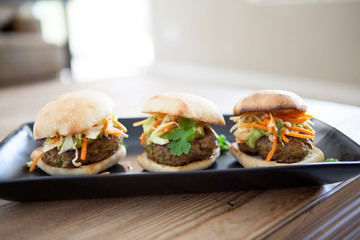 Trio of Beef Vietnamese Sliders with Slaw
