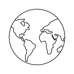 world planet earth icon