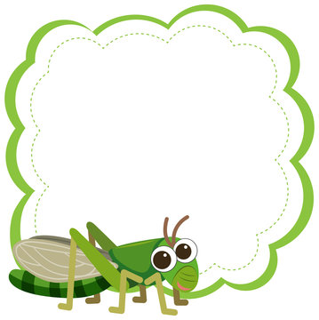 A grasshopper on note template