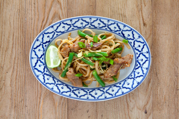 Stir Fried Pork with Udon Noodles
