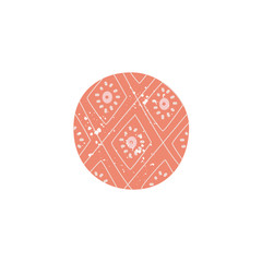 Simple rhombus pattern inside circle