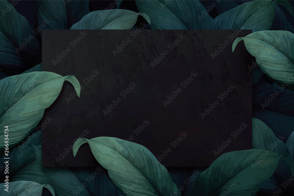 Wall mural Tropical foliage background