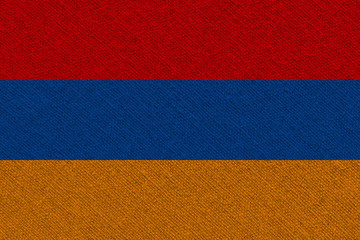 armenia fabric flag