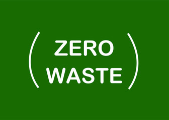 Vector Illustration of Zero Waste Lifestyle. 