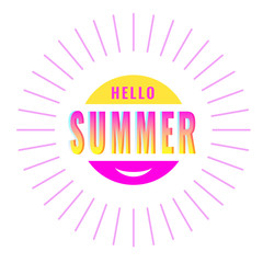 Hello Summer, creative graphic design