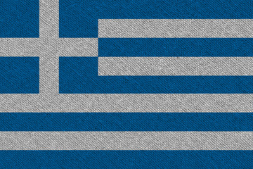 Greece fabric flag