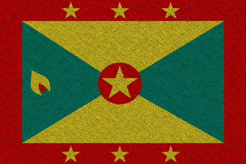 Fototapeta premium Grenada fabric flag