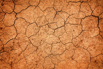 Dried and Cracked ground,Cracked surface,Dry soil in arid areas.