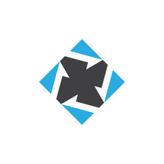 vector of propeller geometric square design