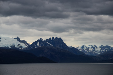 Mountains in chile fjords