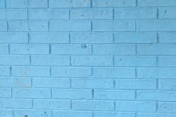 blue brick wall