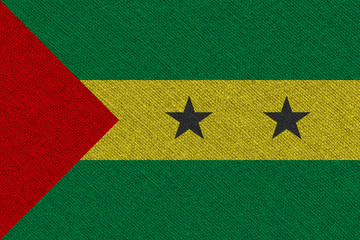 Sao Tome and Principe fabric flag