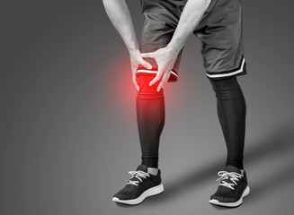 Man and knee pain