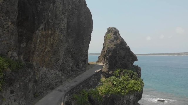 At the arc of Nakanmuan in Batanes.