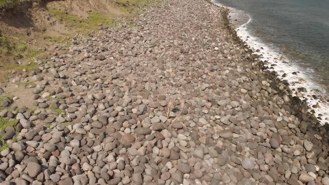 The coast of Valugan boulder beach.