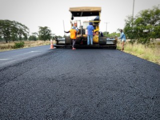 Naklejka premium Road construction