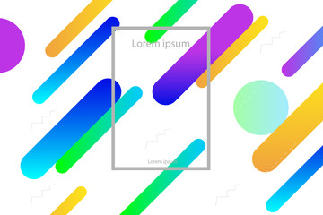 background Colorful-White geometric . Fluid shapes composition. Eps10 vector. 