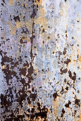 Rusted colors painted metal 