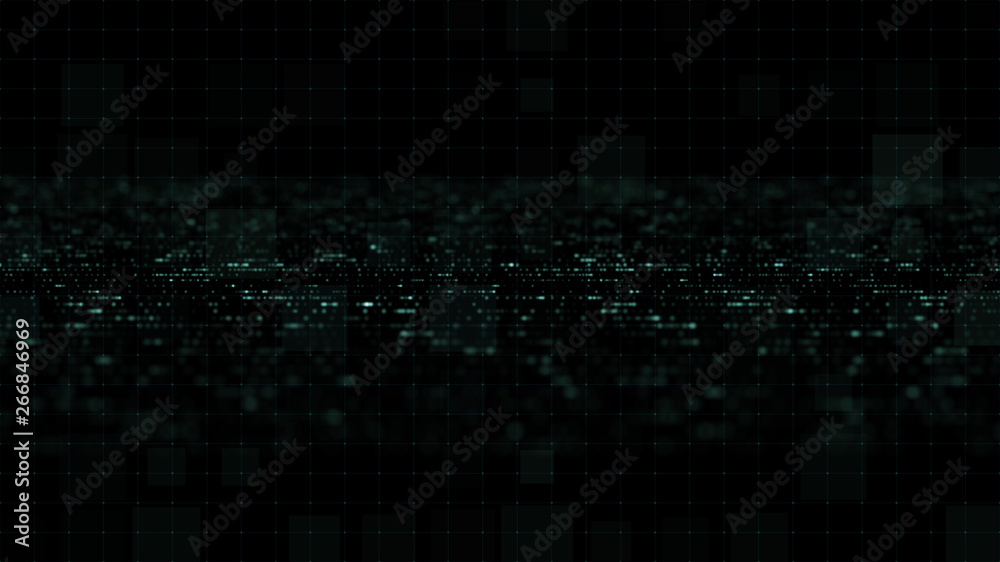Aufkleber Futuristic motion graphic user interface head up display screen blank template with digital data telemetry information display for digital background graphic overlay