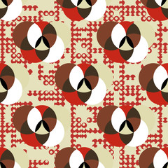 Fototapeta premium abstract geometric pattern in retro colors