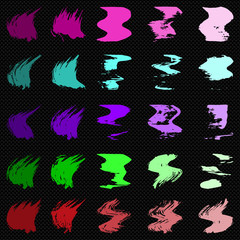 bright colored brush strokes a beautiful collection for design