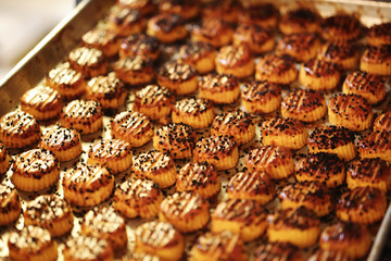 Cutting Salty Spicy Cookies, Pastry and Bakery