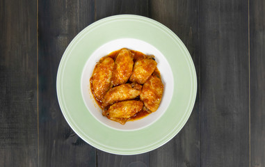 Baked chicken wings