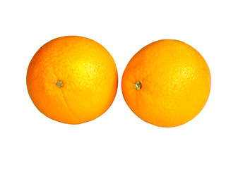orange fruit on white background
