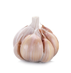 Garlic isolated on white background