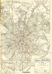 Moscow 1929 map