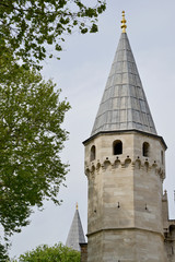 Fototapeta na wymiar tower of the Topkapi palace Istanbul Turkey