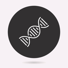 Fototapeta premium Biology - vector icon. Illustration isolated. Simple pictogram.