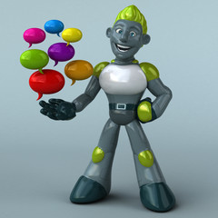 Green Robot - 3D Illustration