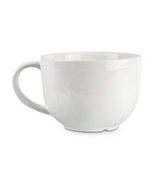 White coffee cup isolated isolated on white background