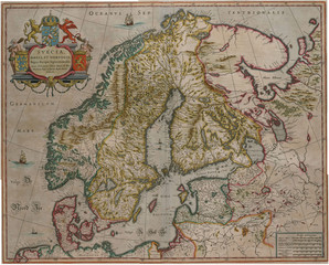 Scandinavia medieval map