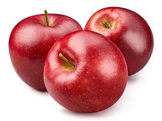 Red apple isolated on white