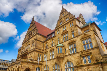 Fototapeta na wymiar Historisches Rathaus in Bielefeld