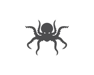 Octopus logo ilustration vector