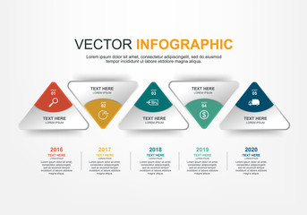 infographic elements design with 5 options