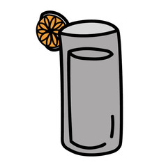 Icon of lemonade isolated on white background