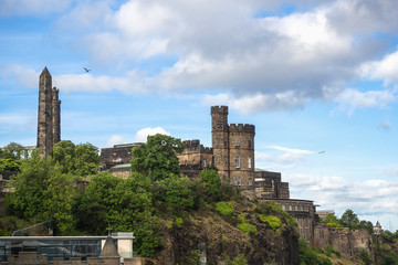 EDINBURGH, SCOTLAND - JUN12, 2017: A view of Governor's House on Calton Hill in Edinburgh, Scotland.