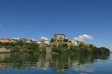 Fototapeta na wymiar Promontorio di Capodimonte, Lago di Bolsena